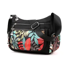 Модная женская сумка через плечо, водонепроницаемая нейлоновая мягкая сумка на молнии, роскошные сумки, женские сумки через плечо для дизайнера Bolsa Feminina