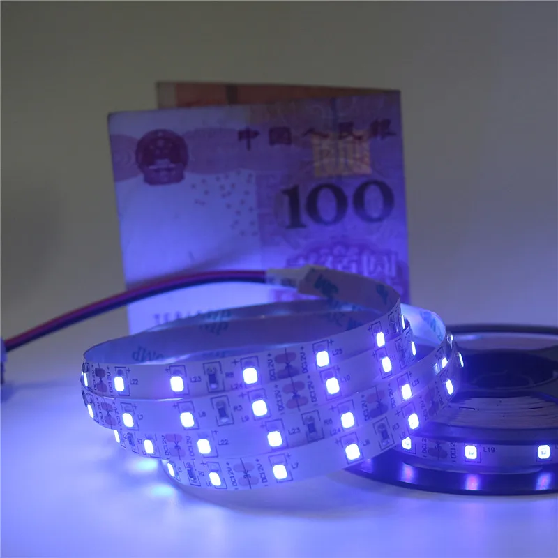 Светодиодный светильник 12 в пост. Тока SMD 2835 60 светодиодов/м ультрафиолетовый