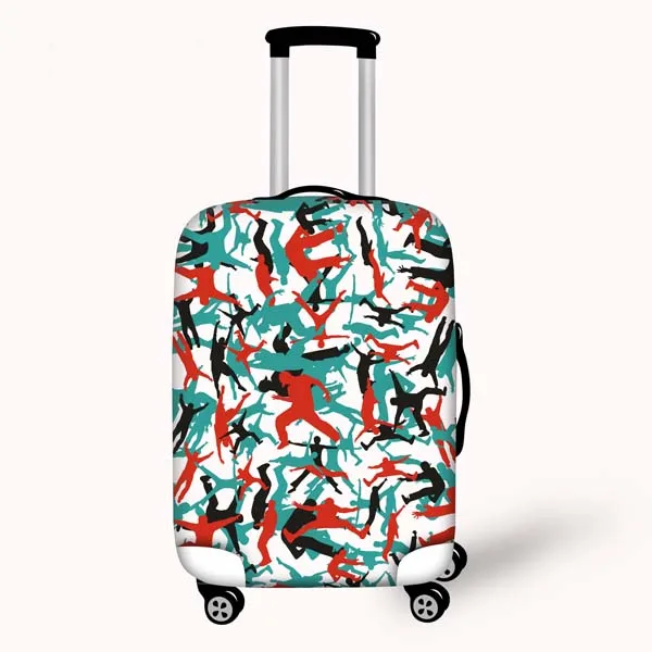 TWOHEARTSGIRL Novelty Human Art Luggage covers Zip,Polyester Luggage