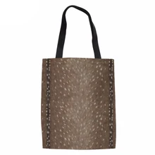 Сумки-шопперы для женщин для пляжа олень рукоделие принт Дамская хозяйственная сумка для девочек повседневное использование сумки Складная Повседневная сумка