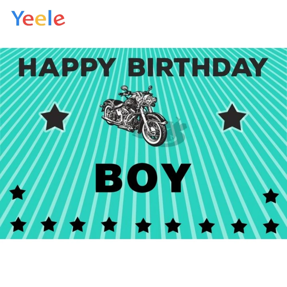 

Yeele Green Motorcycle Baby Boy Birthday Portrait Photography Customized Backdrops Photographic Backgrounds For Photo Studio