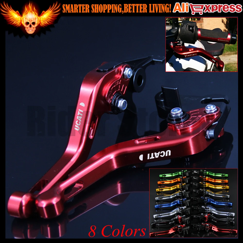 

New CNC Aluminum Red Motorcycle Short Brake Clutch Levers for Ducati 900SS/1000SS 1998 1999 2000 2001 2002 2003 2004 2005 2006