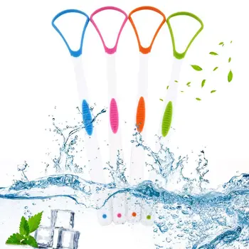 

1PC Tongue Scraper Clean Oral Hygiene Dental Care Freshener Cleaner Brush Tool