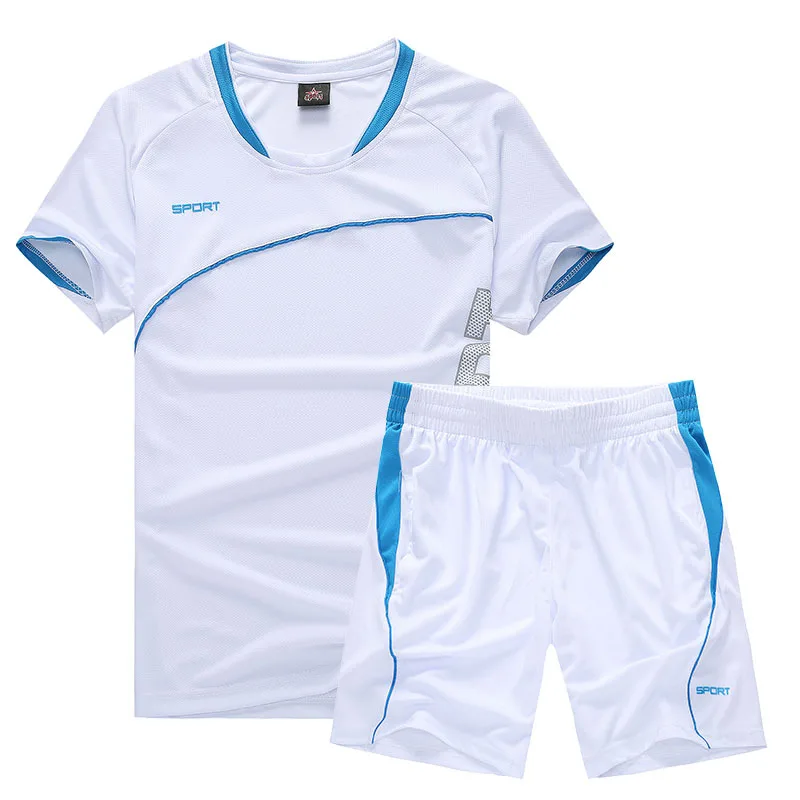 

Sports suit men's summer two-piece suit fitness suit running quick-drying suit breathable t-shirt loose short-sleeved shorts