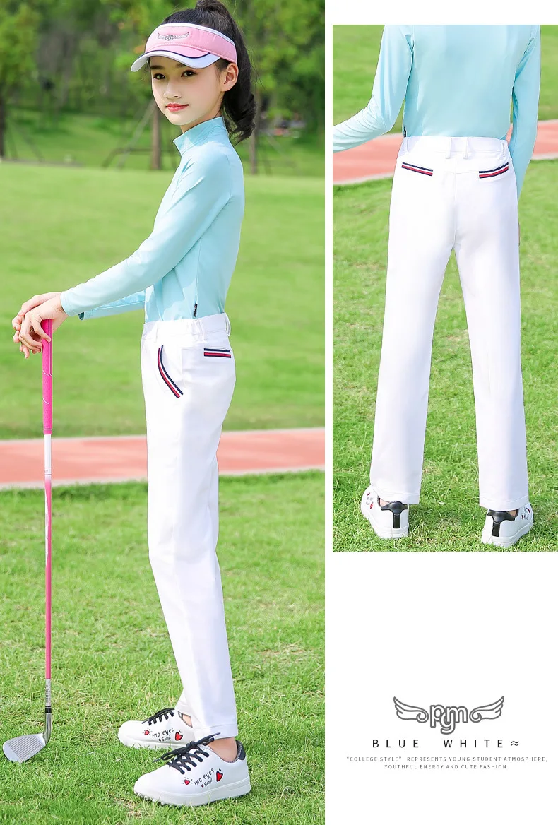 PGM быстросохнущая одежда для гольфа детские штаны модные дышащие брюки для девочек уличная спортивная одежда хлопковые брюки мягкие удобные