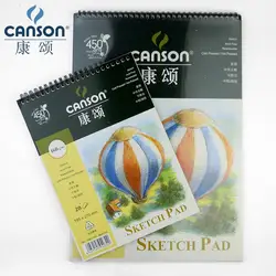 Canson 8 K Artisit Sketch Book 16 K бумага для рисования 20 Лист Пустой Катушки блокнот на спирале для рисунок цветным карандашом Pad художественные
