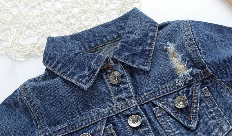 Baby Girls Denim Jackets Coat Long Sleeve Cartoon Jeans Tollder Coat Teenage Outwear Children Clothing Kids Girls Denim Clothes (1)