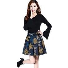 Женская юбка трапециевидной формы с принтом; плиссированная шерстяная клетчатая юбка в британском стиле; Kilt; зимняя винтажная шерстяная клетчатая юбка в шотландскую клетку; SkirtsYM146