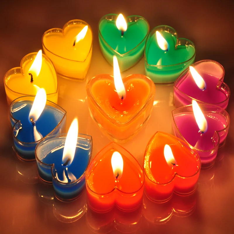 50 pcs wholesale heat candles Smokeless aromatherapy candles romantic