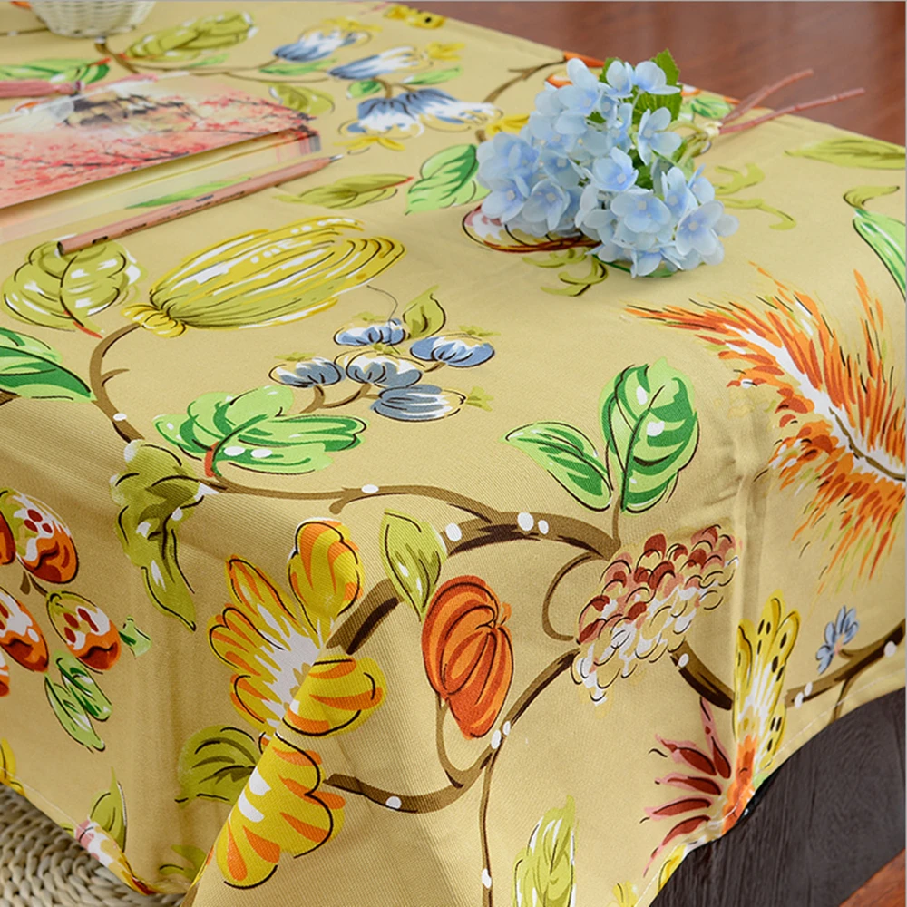 Cotton Thicker Table Cloth Pastoral Tablecloths Coffee Cloth Square