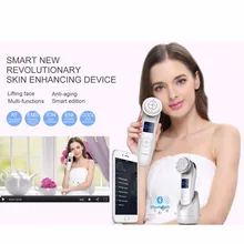 NanoTime устройство для красоты, Антивозрастная микротоковая, для лица, уход за кожей, массажная V машина для красоты лица, терапия rf EMS, омоложение кожи лица