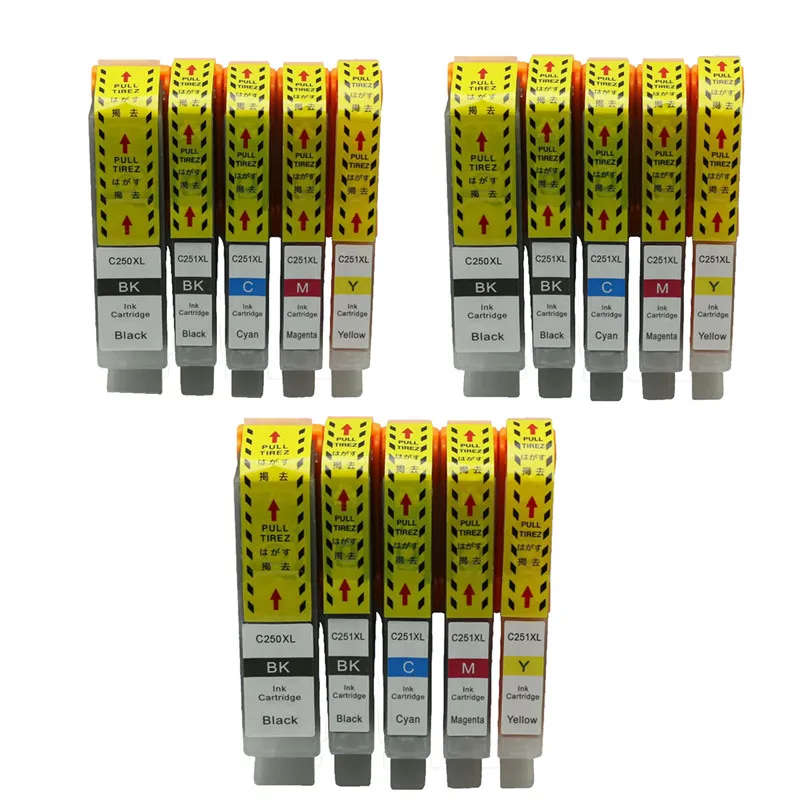 

Bulk Ink PGI 250 XL CLI 251XL Ink Cartridges Compatible for Canon PIXMA MG7120 IP7220 MX722 MX922 MG5420 MG5422 Cartouche
