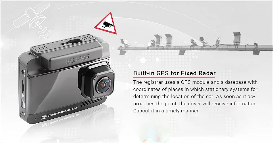 Ruccess Car DVRs 3 in 1 Radar Detector Dual Lens Full Hd 1080P Car Dvr 1296P Car Camera GPS Video Recorder Anti Radar Dash cam3