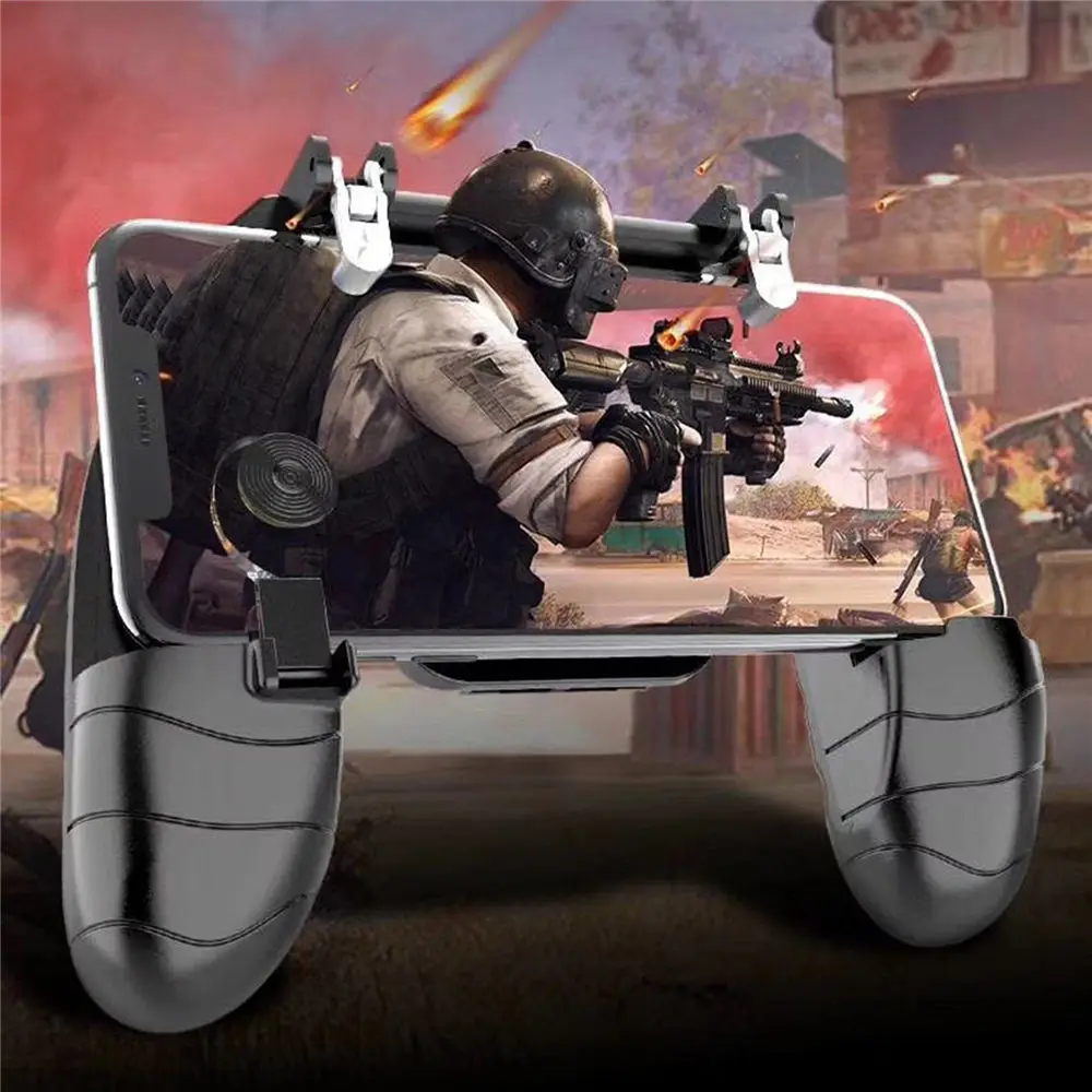 Universal mobile game controller phone gamepad grip with joystick free fire button for PUBG Android