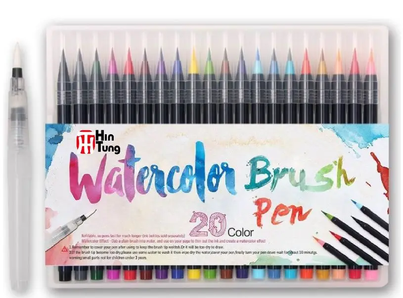 

createive water color brush set wat color pen 20pcs/set 25*18*1.5cm