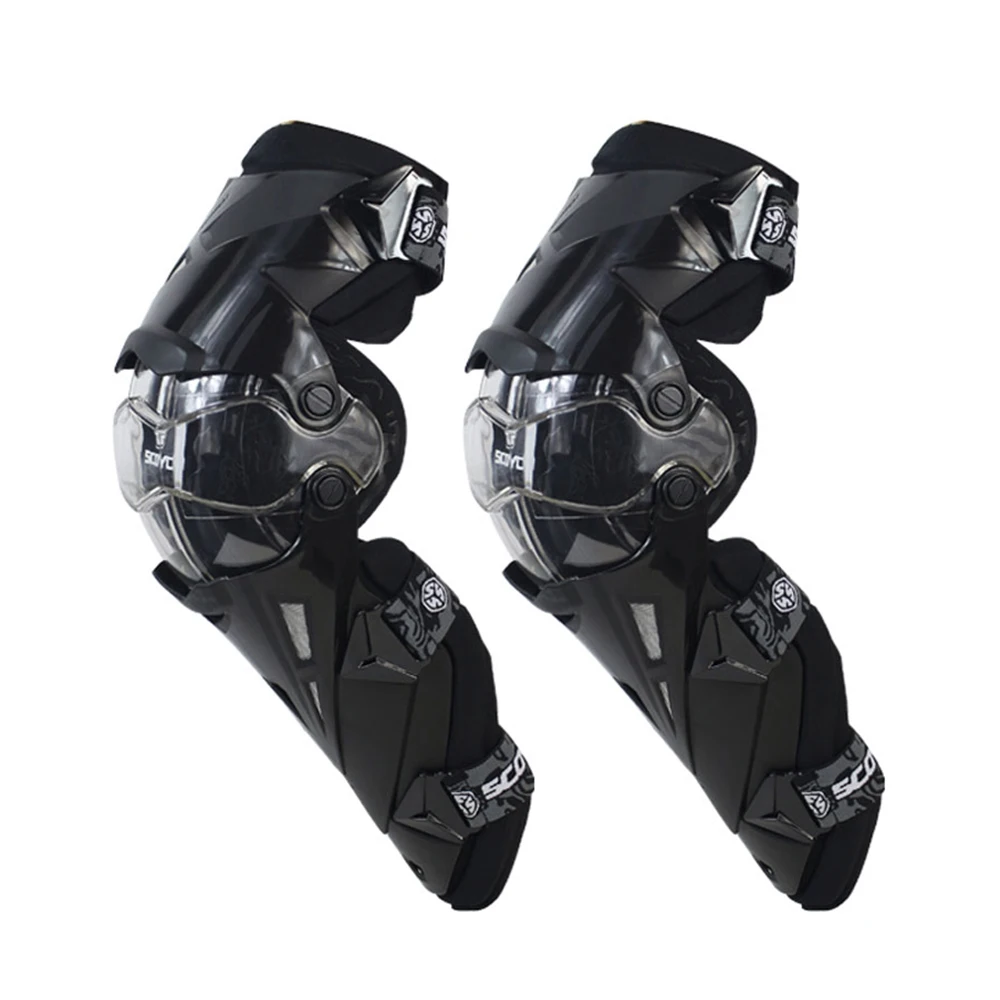 SCOYCO Motorcycle Knee Pads Protector ATV Motocross Knee Pads Sports Scooter Motor-Racing Guard Safety Knee Pads Ski Guards