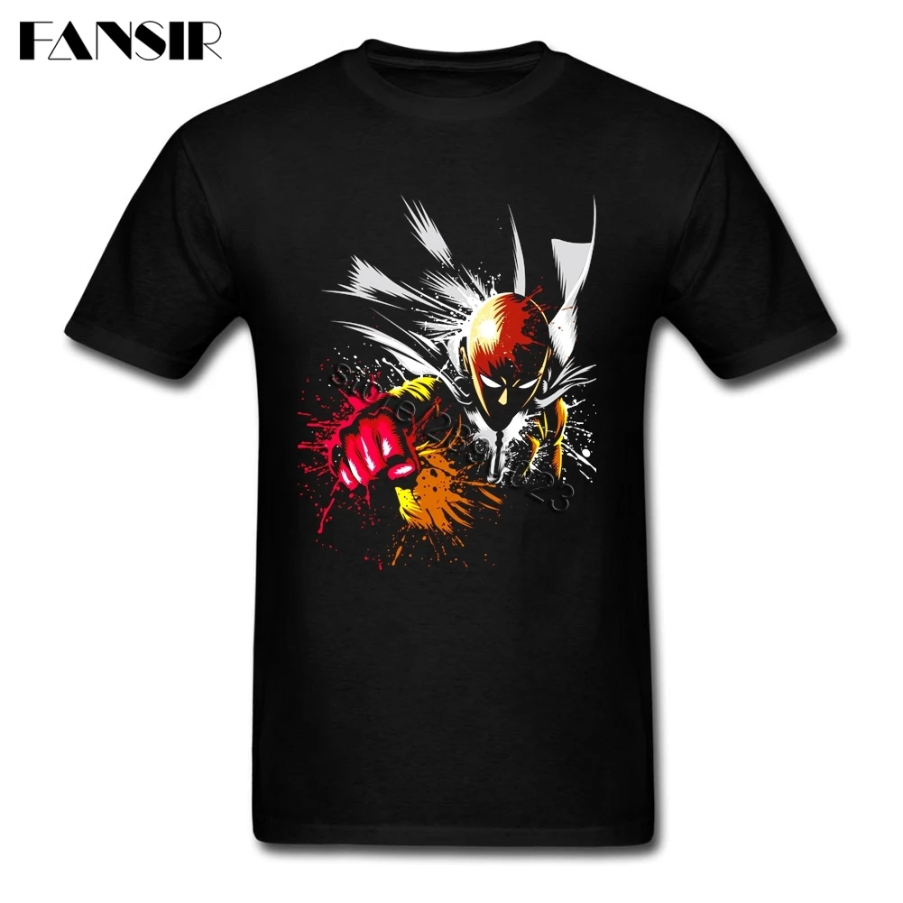 One Punch Man Camiseta Awesome Men T Shirts Short Sleeve 100 Cotton O 