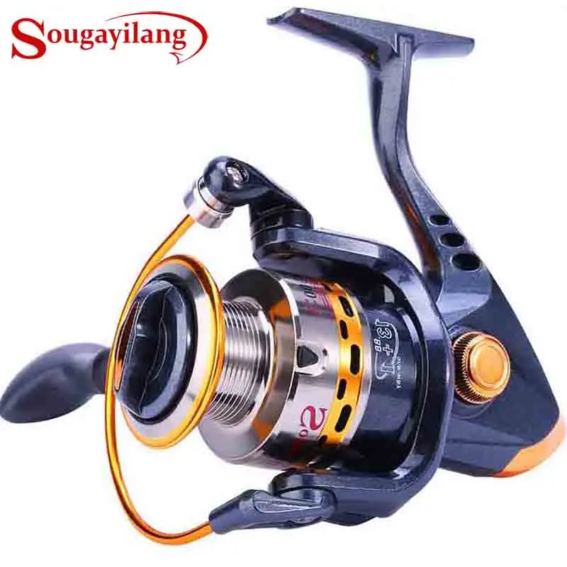 Sougayilang marque Super dur 13 + 1BB moulinet de pêche YB2000-5000 5.5:1 rapport de vitesse métal matériel filature bobine carpe