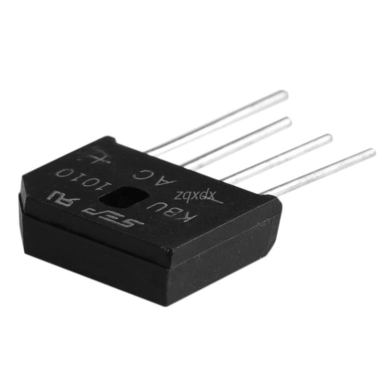 Однофазный диодный мостовой выпрямитель KBU1010 KBU 1010 10A 1000V IC Chip Прямая поставка 5