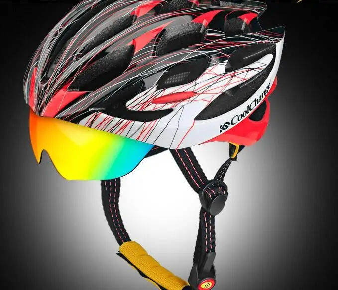 Супер Большой Размер Шлем Велосипедный шлем Велоспорт Оборудование производ cturer велосипедный шлем - Цвет: Красный
