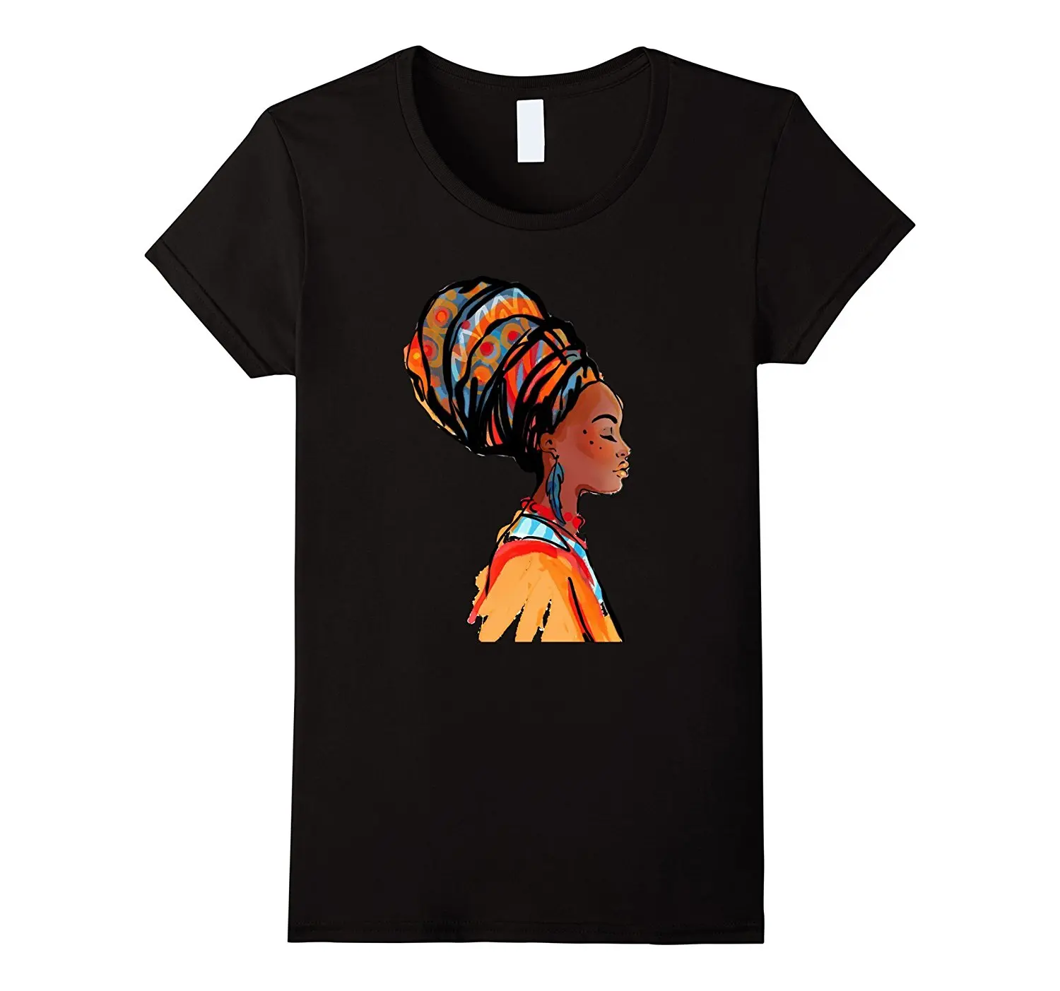 

African Beauty T-Shirt 2017 Summer Tracksuit Hipster Women Natural Cotton Print T Shirt Female Natural Cotton Hip Hop