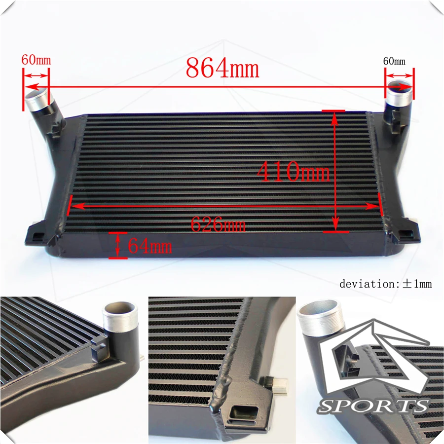 

Upgrade Intercooler Fits For Audi A3/S3 / VW Golf GTI R MK7 1.8T 2.0T TSI