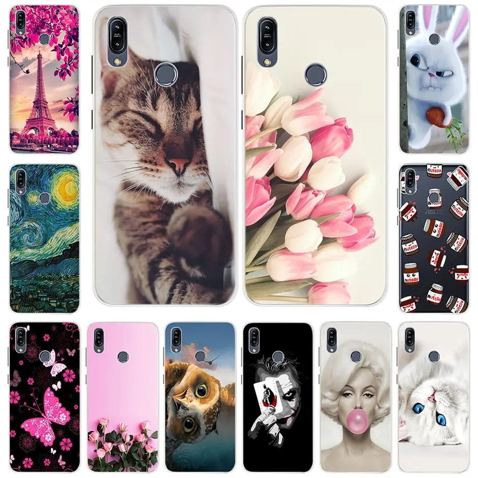 

Cover For Asus ZenFone Max Pro M2 ZB631KL Case Cute Printing Soft Silicone Case For Asus Max M2 ZB633KL Phone Case Coque Bumper