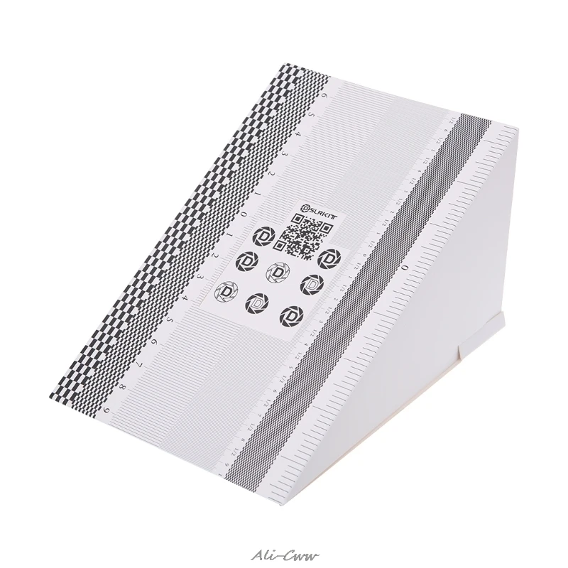 

Camera Lens Focus Calibration Card AF Micro Alignment Ruler Folding Chart S927