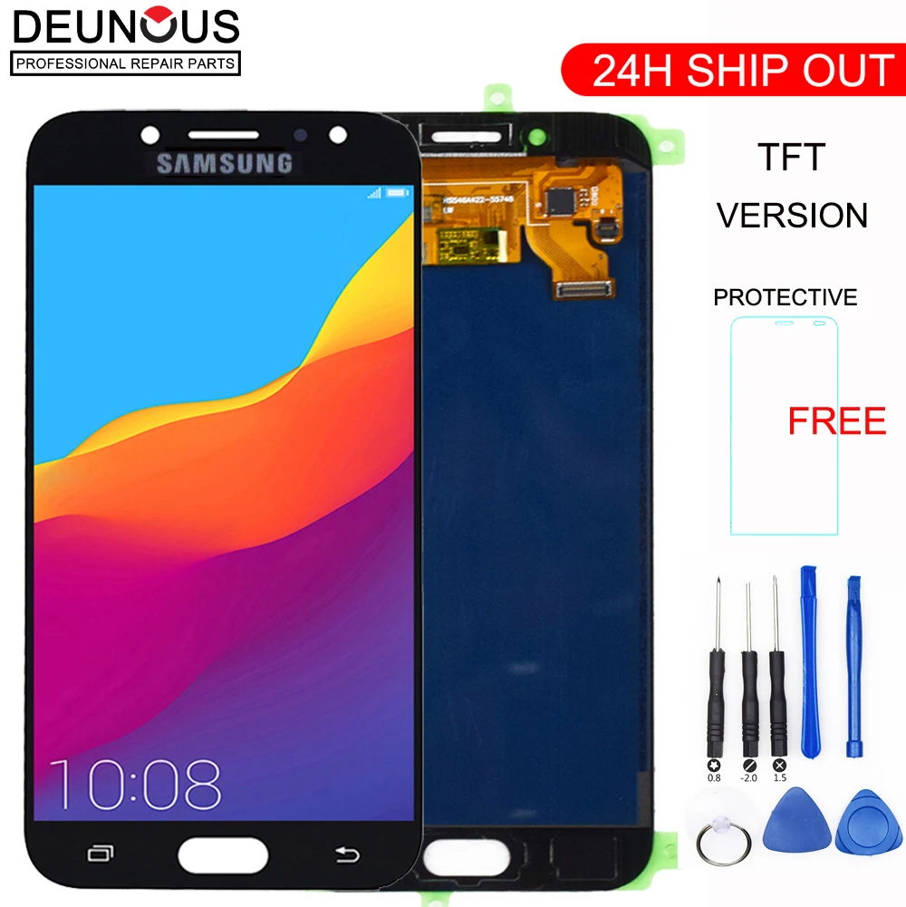 

New TFT For Samsung Galaxy J7 Pro 2017 LCD J730 Display Touch Screen J730F Assembly Replacement For Samsung J7 Pro With Tools