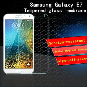 

1000pcs/lot For Samsung Galaxy E7 TEMPERED GLASS Screen Protector Without Package 9H Hardness 2.5D Round Edge Guard Film