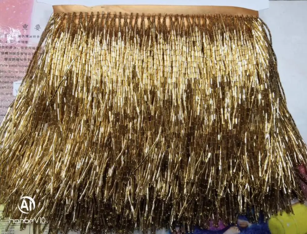

15cm ZH-52921 beads tassel fringe Beautiful design for decoration dress