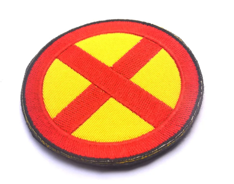 Вышитые патч X-Для мужчин костюм с логотипом комедия моральные нашивки Военная нашивка с одной главной балкой с крючком тактический фонарь для Кепка куртка