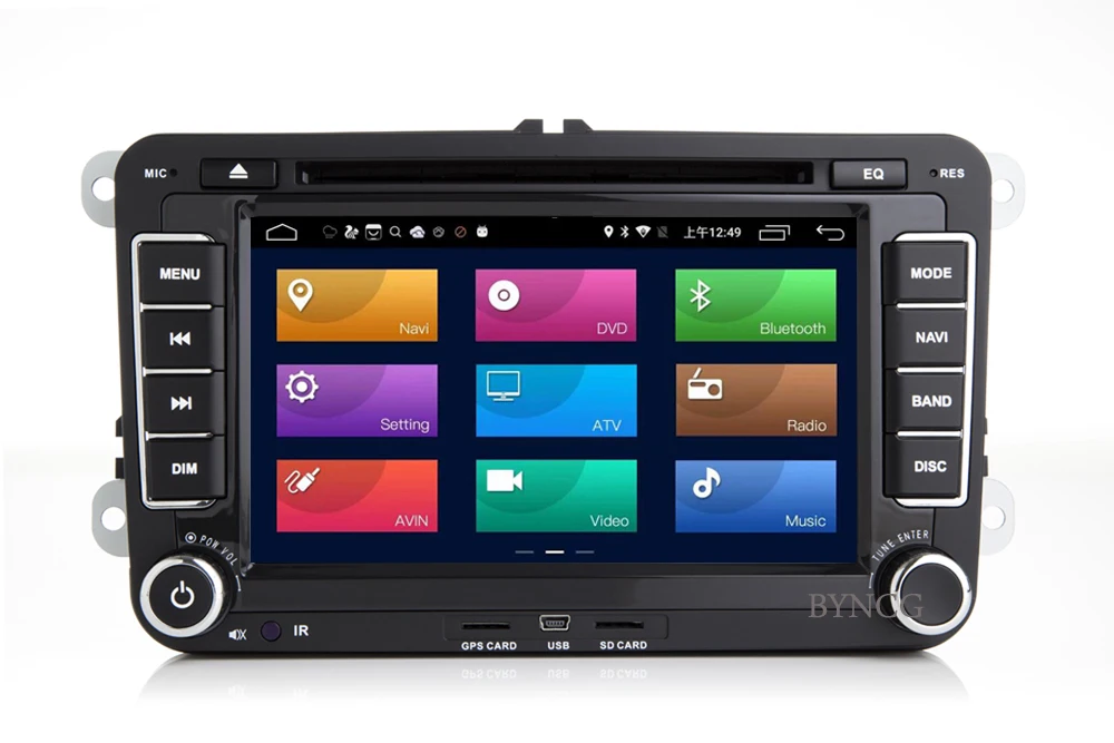 Cheap BYNCG android 8.1 car dvd for Volkswagen passat b5 b6 golf 4 5 tiguan polo skoda octavia rapid car radio multimedia player 5