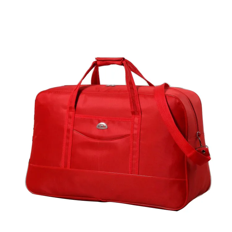 Винтажные дорожные сумки новые модные женские сумки багажные сумки большой емкости красный черный горошек дорожная сумка