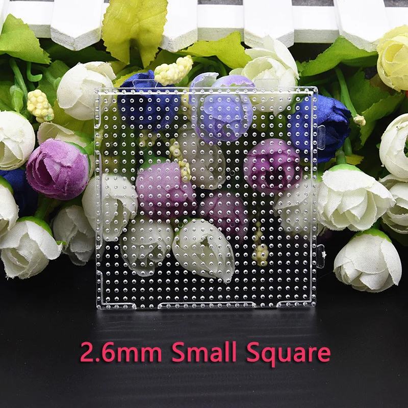 4pcs/set 2.6mm Hama Beads Pegboard Jigsaw Puzzle Perler Beads Diy Transparent Shape Puzzle Template