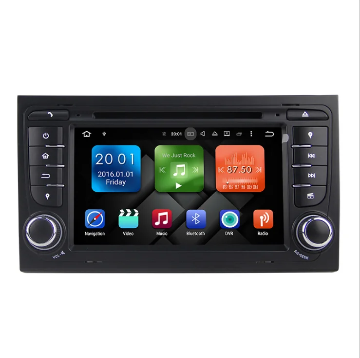 Discount by DHL 10pcs car audio dvd 2 din android 7.1 quad core auto motivo for Audi/A4 S4 RS4 Video Player GPS with car dvd gps  radio 3
