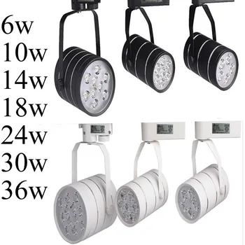 

30% off Led Track Lamp lighting 18w 24w 30w 36w Led Ceiling Rail Track Spotlight for clothing shop shose store AC110-240V CE