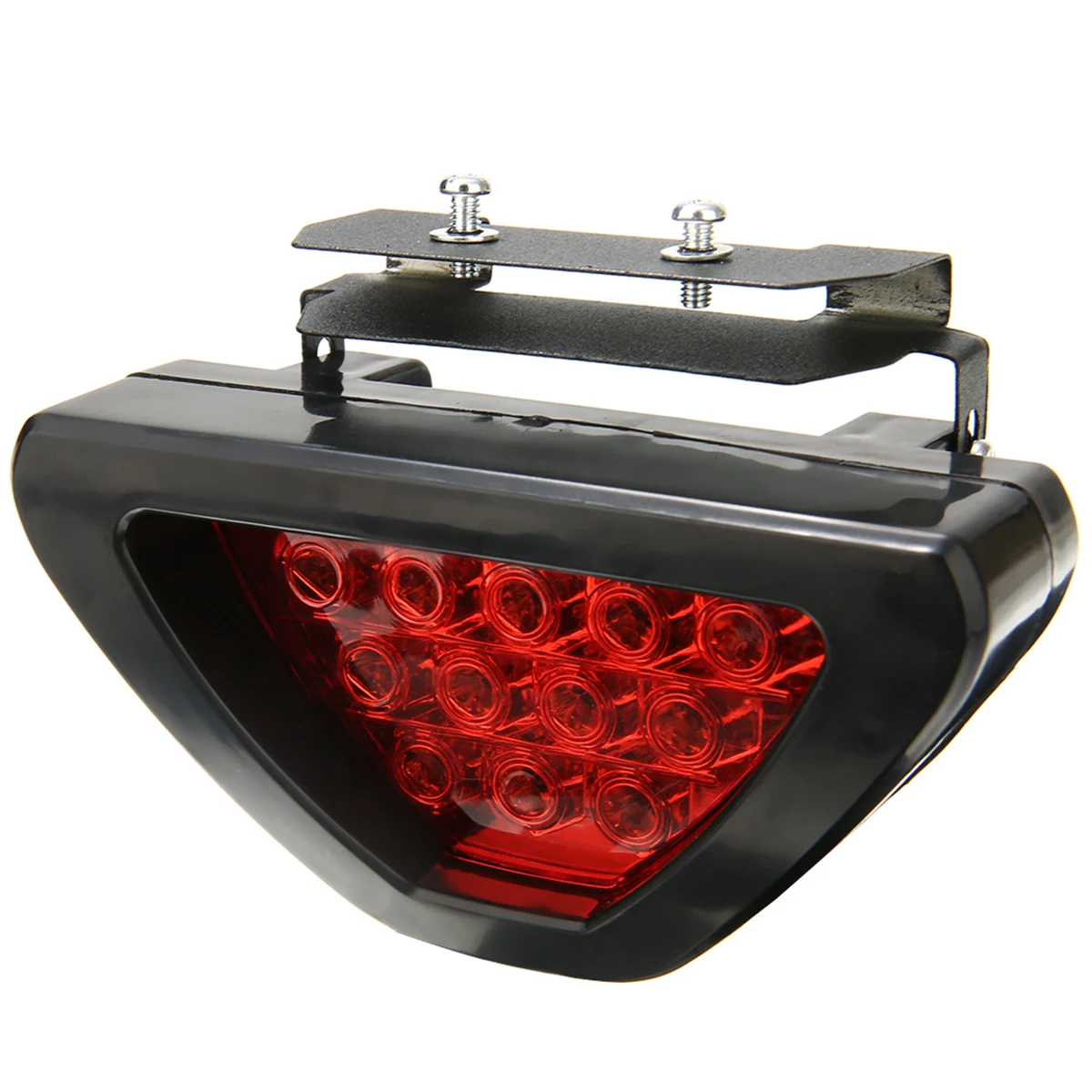 1pcs Brake Lights Universal F1 Style 12 LED Red Rear Tail Third Brake Stop Safety Signal Lamp Light