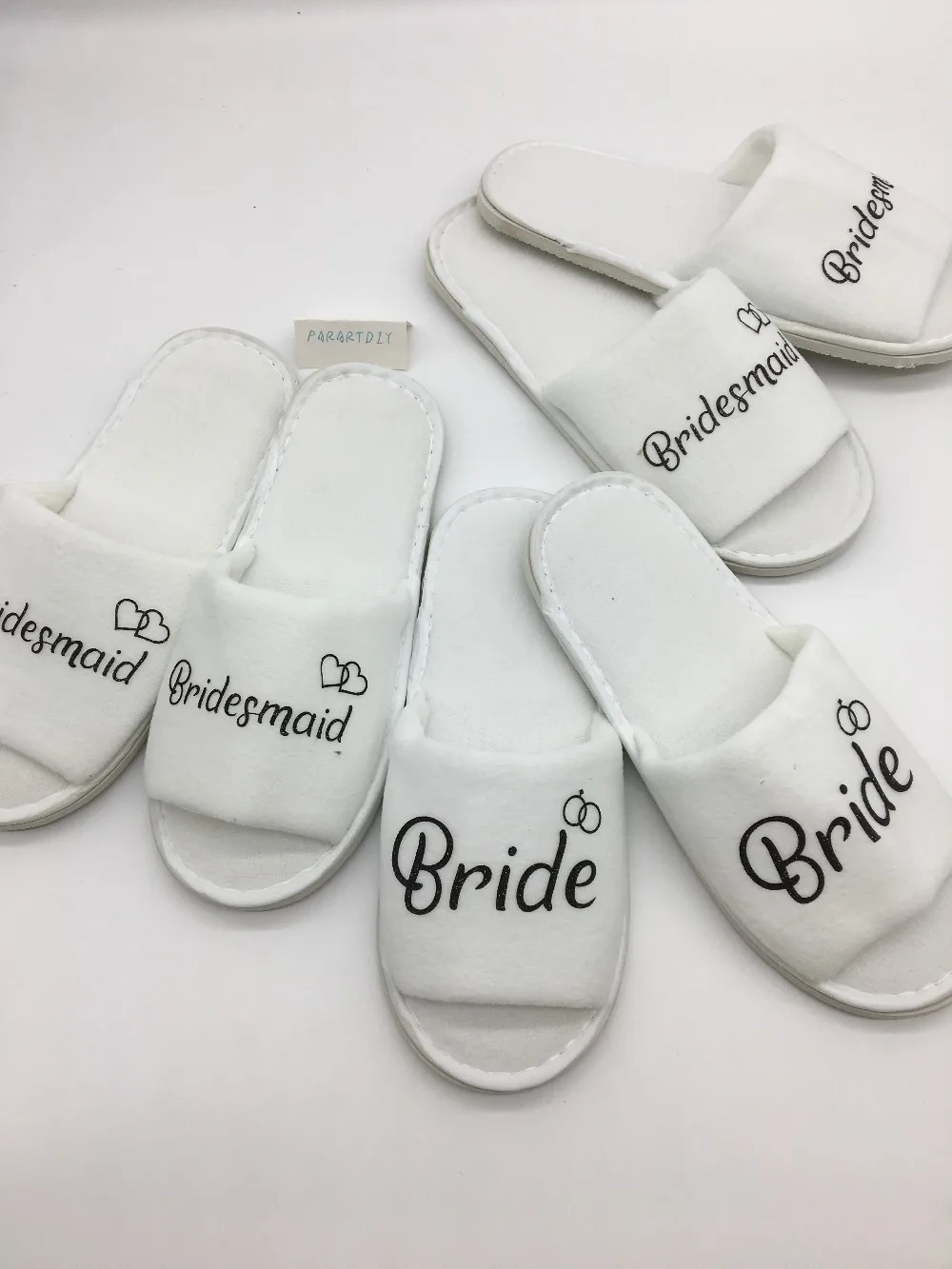 PERSONALISED Slippers & Gift Bag Spa Set wedding bride flower girl mother of the