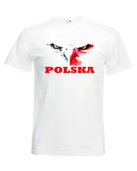 2019 модная однотонная мужская футболка POLSKA Koszulka-Poland футболка, флаг, Мужская футболка Повседневная футболка