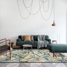 Коврики и ковры для дома, гостиной, американский завод, свежий, акварельный, абстрактный, лист, ковер, диван, журнальный столик, ковер, детская комната