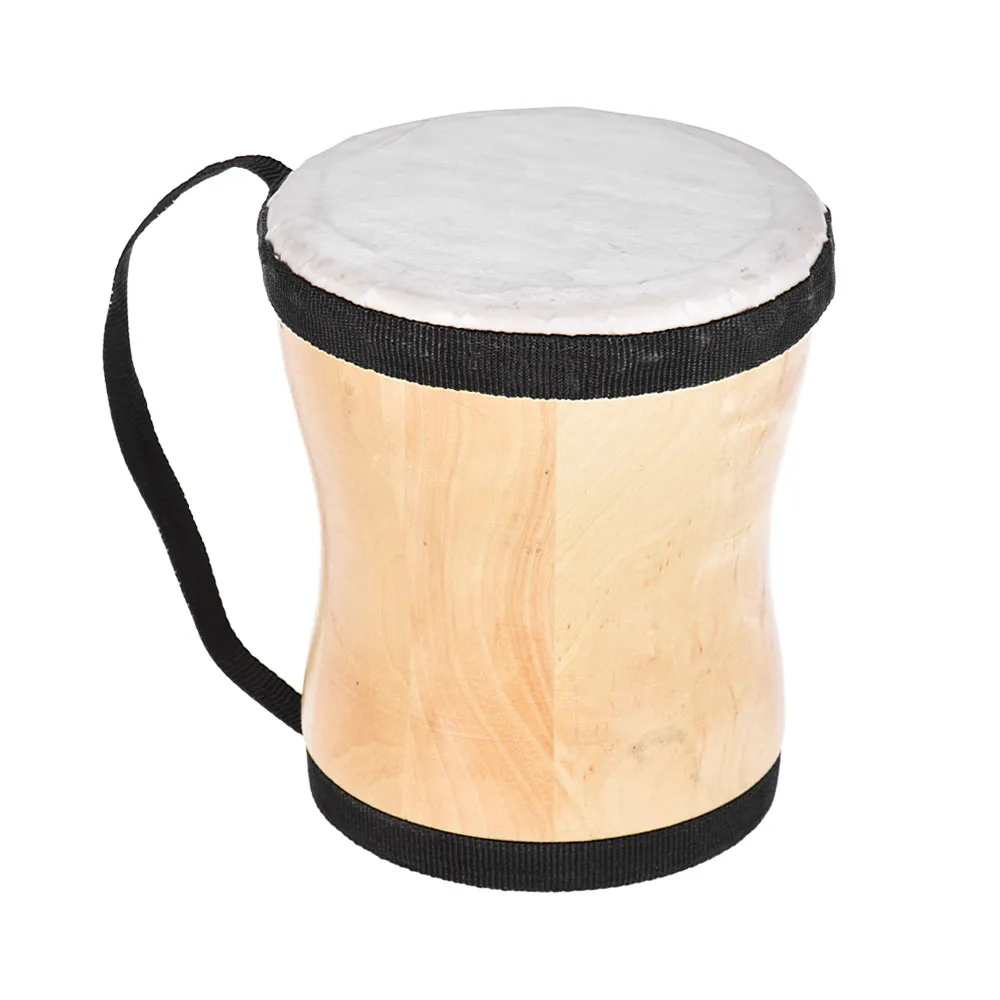 

Wood Hand Bongo Drum Musical Toy Percussion Instrument with Stick Strap for Kids Children Party Club Carnival