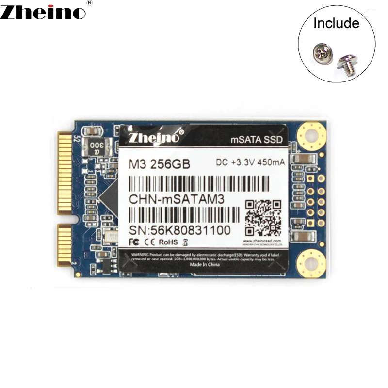 Meilleur Zheino mSATA SSD 256 gb Solid State Disque Dur Nouveautés Pour Ordinateur Portable De Bureau