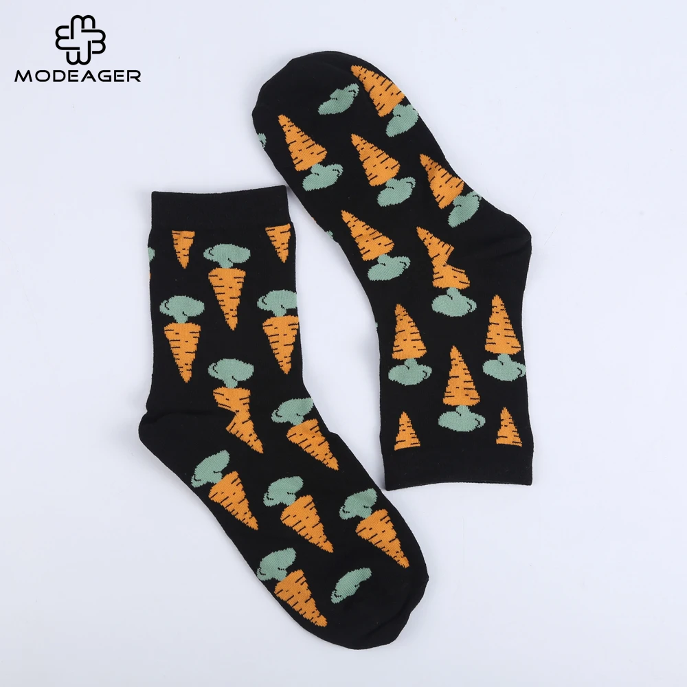 Новинка модные женские хлопковые носки Modeager в Корейском стиле Харадзюку с