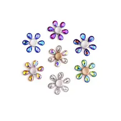 Diamond Flower torqbar высокое Скорость анти-стресс палец Spinner Corlorful diamond EDC сенсорными Спиннеры творческий подарок для девочки