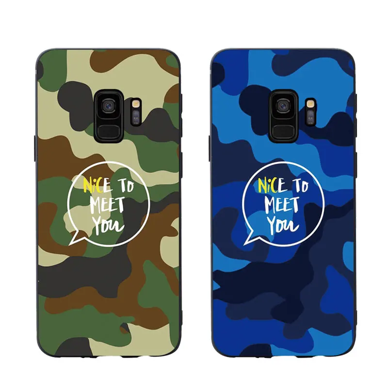 

MA Camouflage Pattern Camo Army Man Style Phone Case Cover For Samsung Galaxy S6 S7 edge S8plus S9plus S10plus lite Soft Case