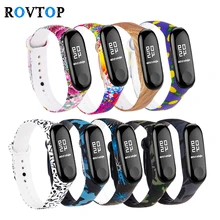 Rovtop красочные браслеты на запястье для Xiaomi Mi 3 4 спортивные часы браслет ремешок для Xiaomi Mi 3 4 браслет Z45