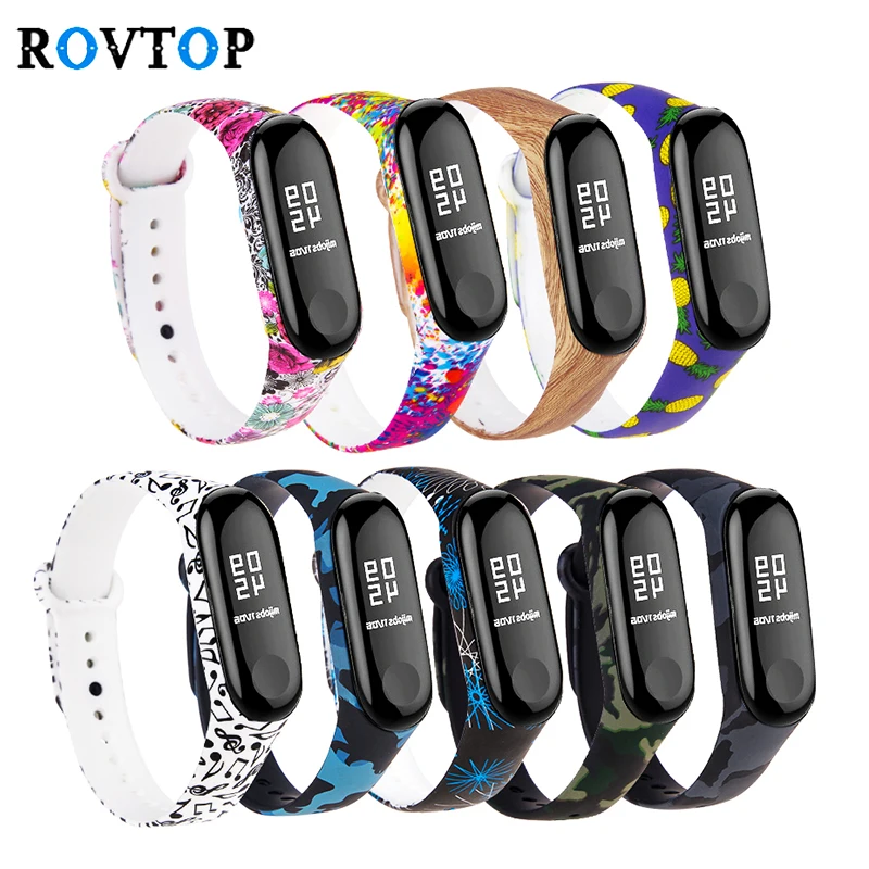 

Rovtop Colorful Wrist Strap Bracelets For Xiaomi Mi Band 3 4 Sport Watch Bracelet Strap For Xiaomi Miband 3 4 Wriststrap Z2