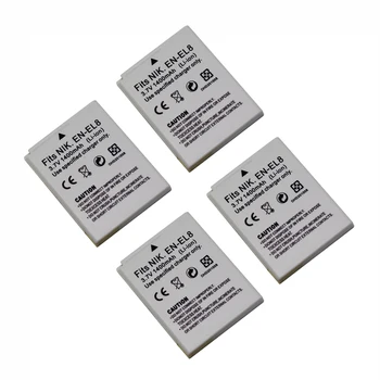 

4Pcs EN-EL8 lithium batteries EN EL8 Digital Replacement camera battery For Nikon Coolpix P4 P3 P2 P1 L1 L2 S5 S6 S7 S7c S8 S9