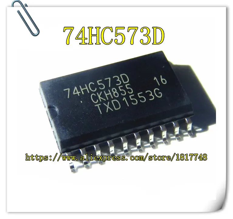 20 шт./лот оригинальный NXP SMD широкий кузов 7.2 мм 74HC573D 74HC573 HC573 8 бит три состояния